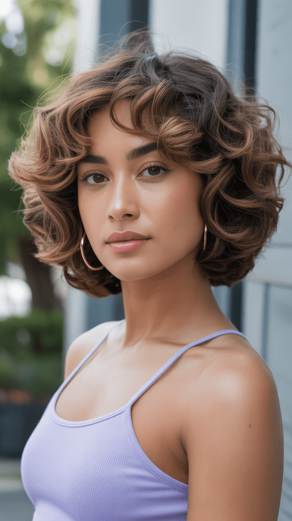 Curly Lob (Long Bob)