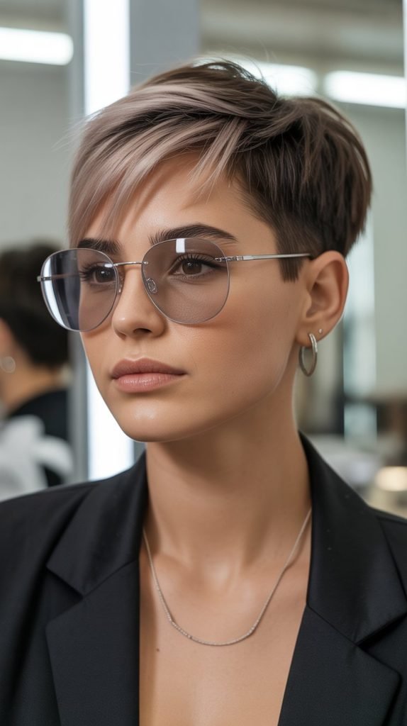 . Disconnected Pixie with Rimless Frames