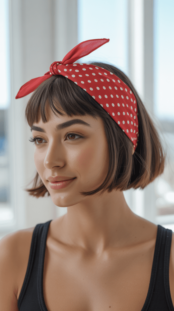 The Classic Short Hair Headband Method