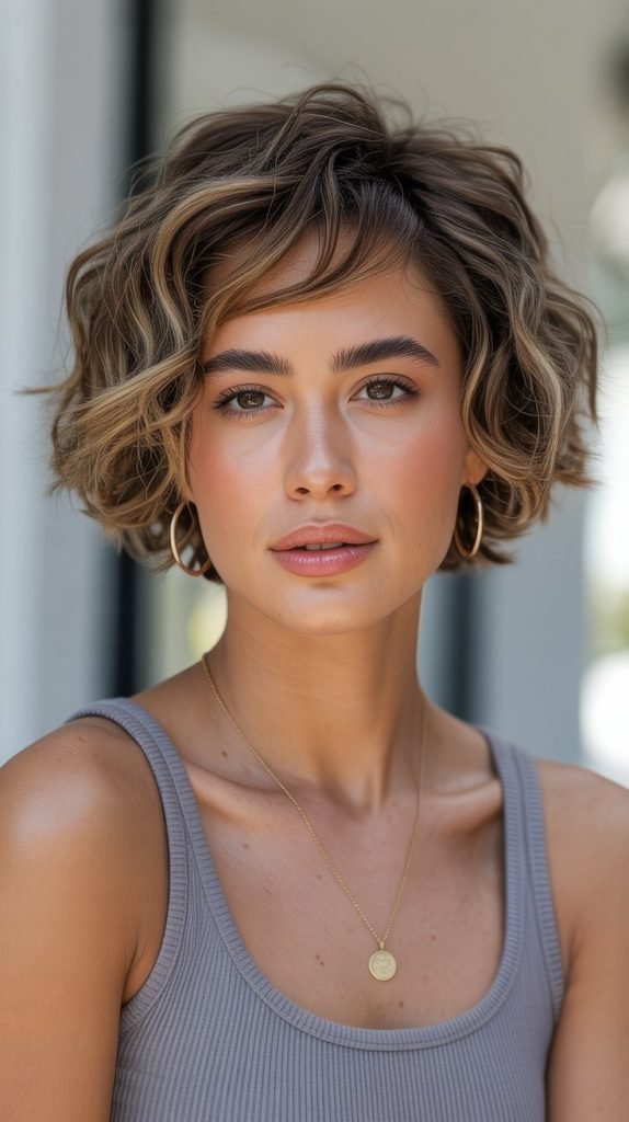  Wavy Crop with Tousled Texture