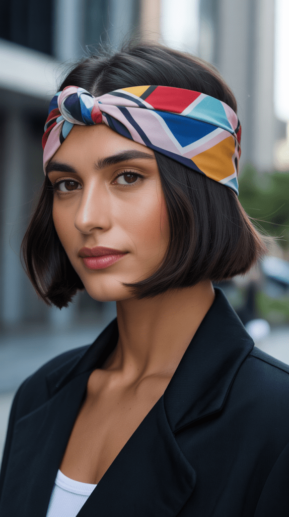 Bob Length Bandana Wrapping Variations