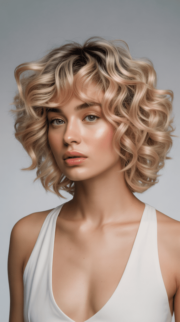 Voluminous French Bob with Root Lift