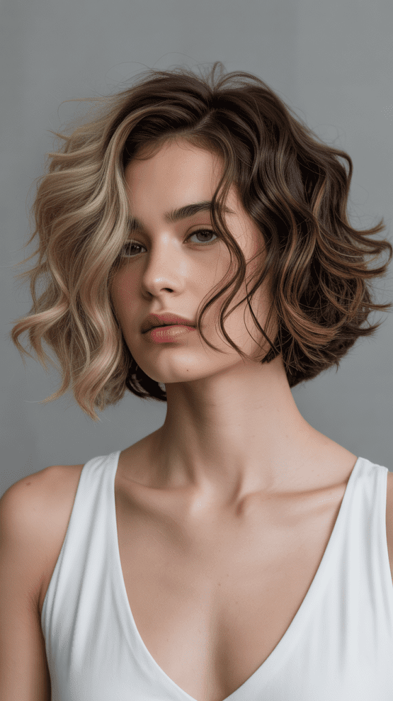 Wavy Bob with Disconnected Layers