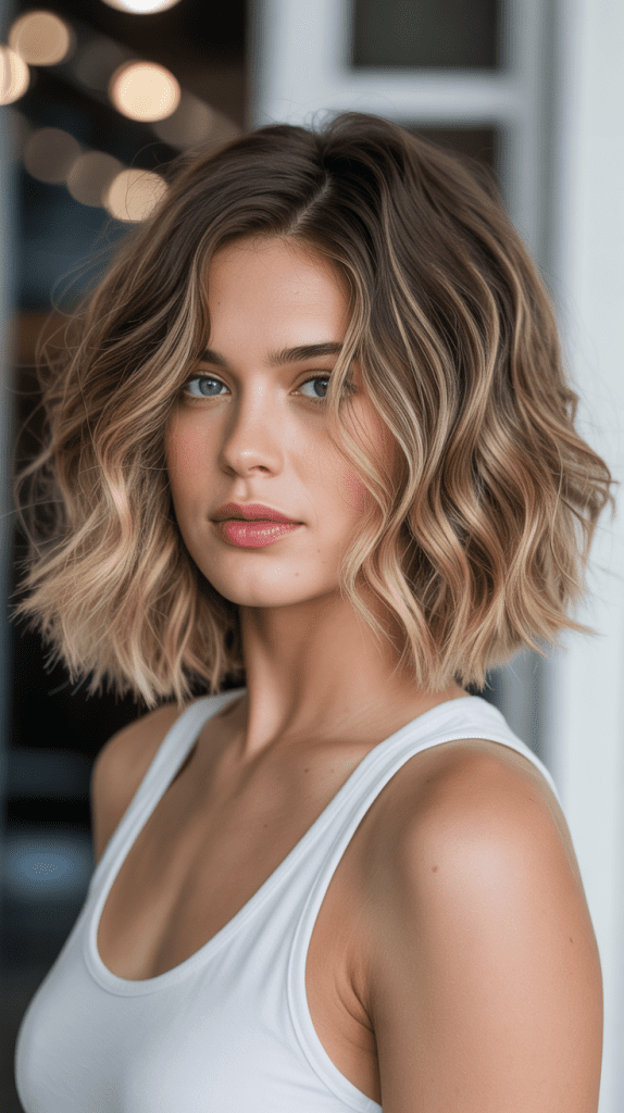 Wavy Bob with Subtle Ombre