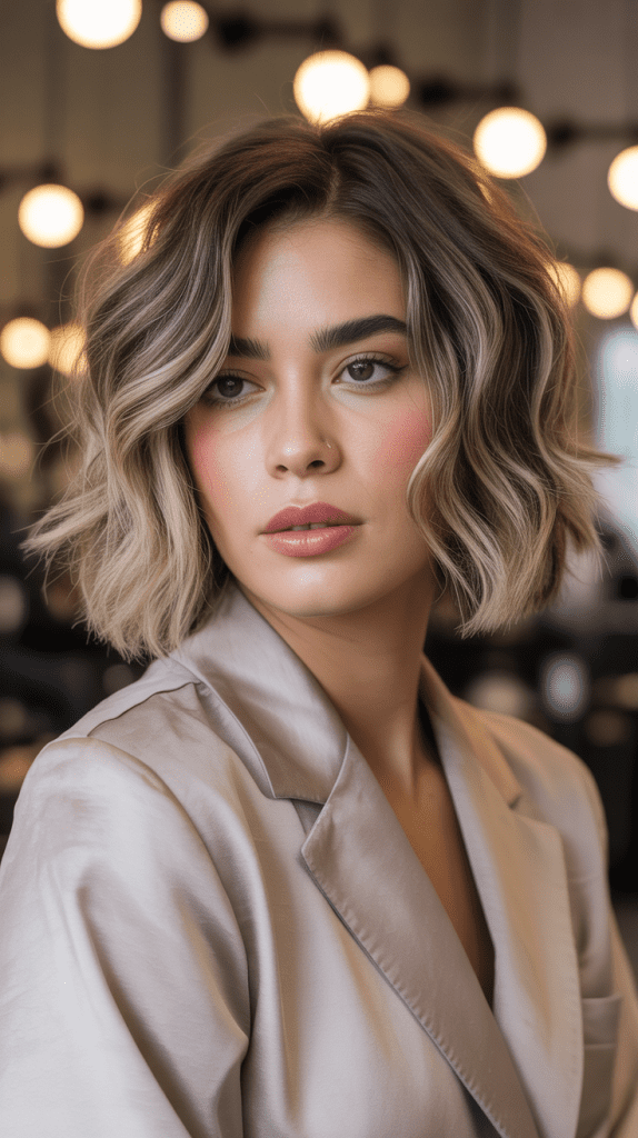 Wavy Bob with Micro Layers