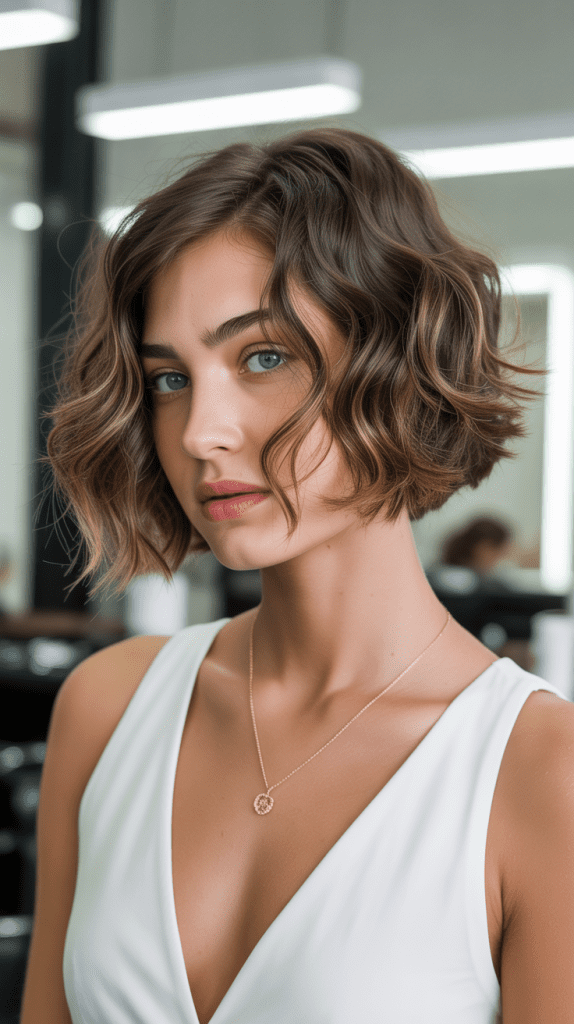 Wavy Inverted Bob
