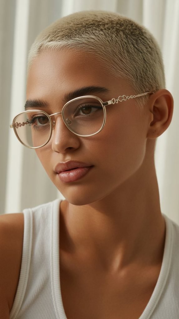 Micro Pixie with Delicate Chain-Link Frames