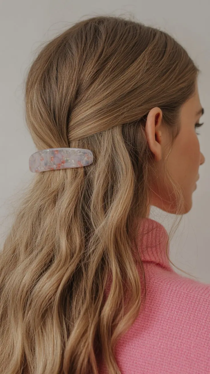 Creative Claw Clip Hairstyles for Straightened Hair