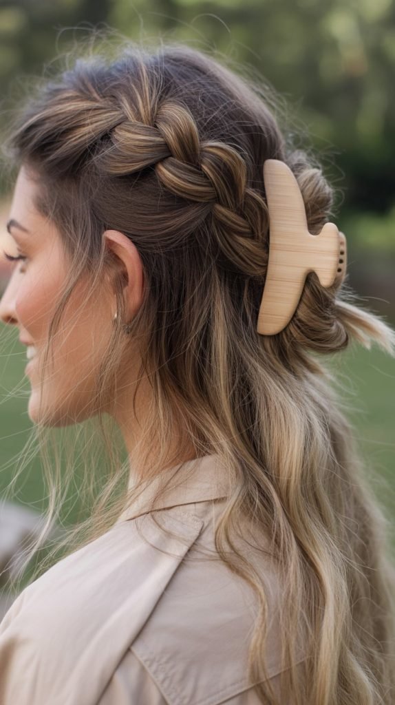 Bohemian Loose Braid Bun