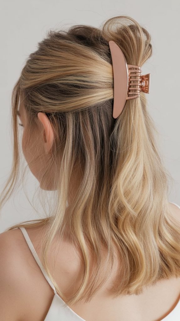 Voluminous Half-Up Style