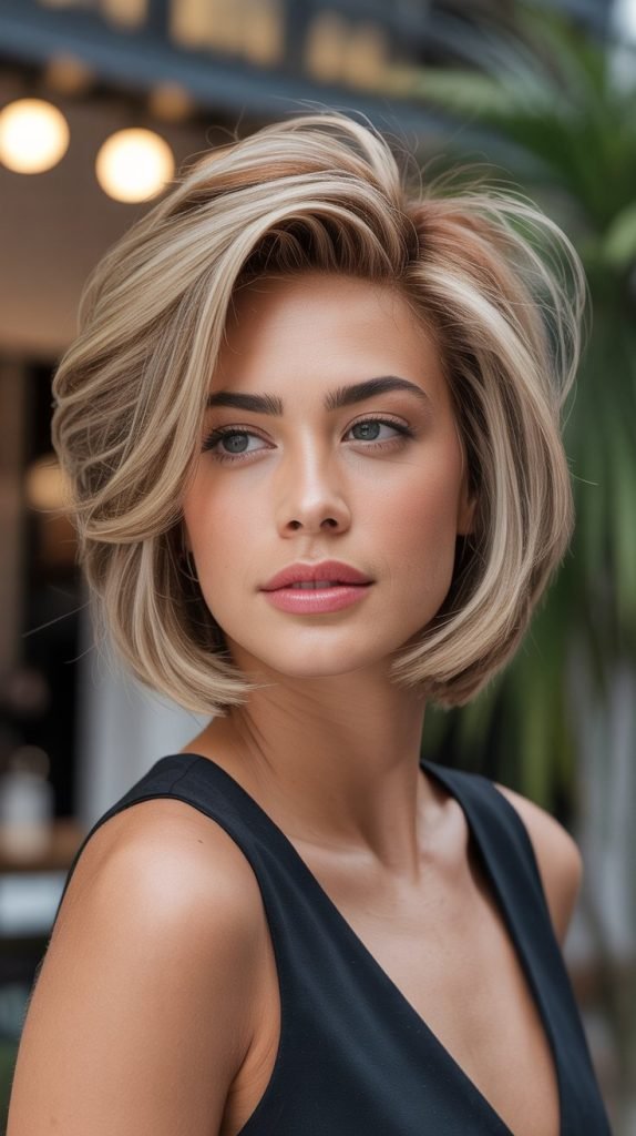  Stacked Bob for Crown Volume