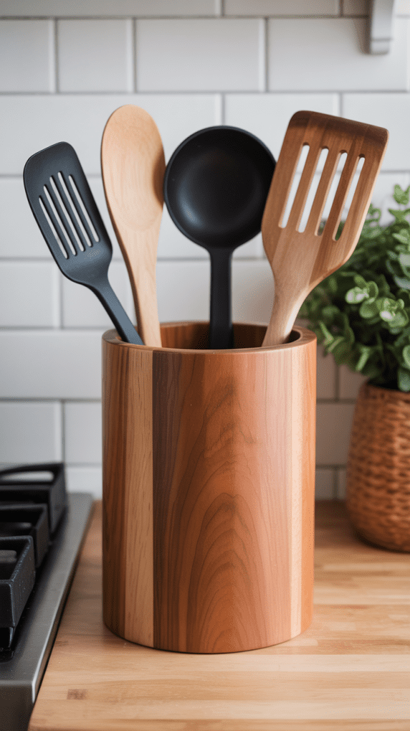 Wooden Utensil Holders
