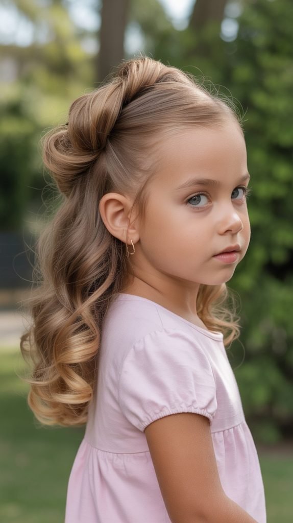 Twisted Crown with Curled Ends