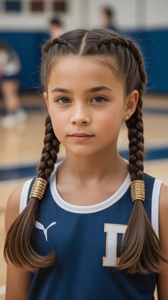 Double Dutch Braids with Hair Cuffs