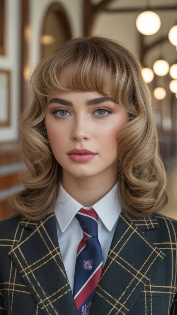 Feathered Bangs with Layered Cut