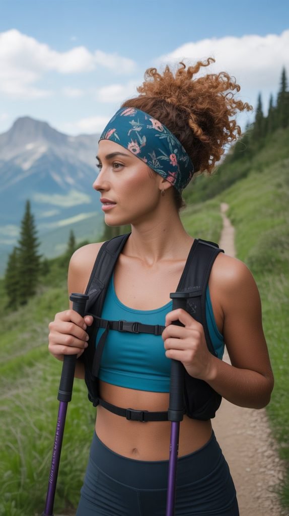 Elevated Ponytail with Cooling Wrap