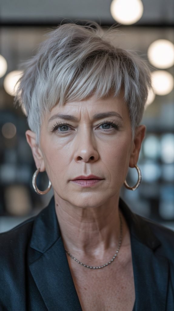 Micro Fringe with Textured Pixie