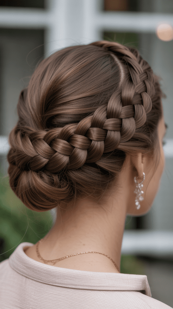 Braided Updo with Twists