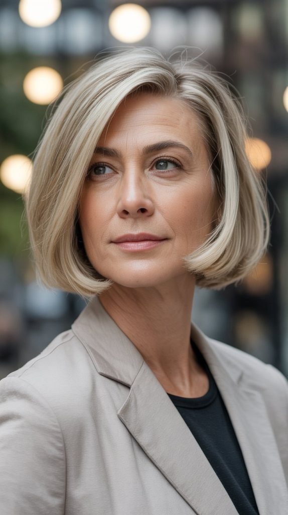  Blunt Bob with Face-Framing Layers
