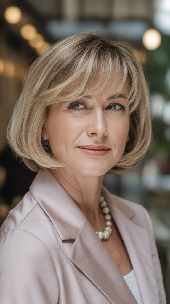 Soft Fringe with Graduated Bob