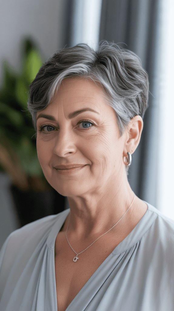 Pixie Cut for Round Faces