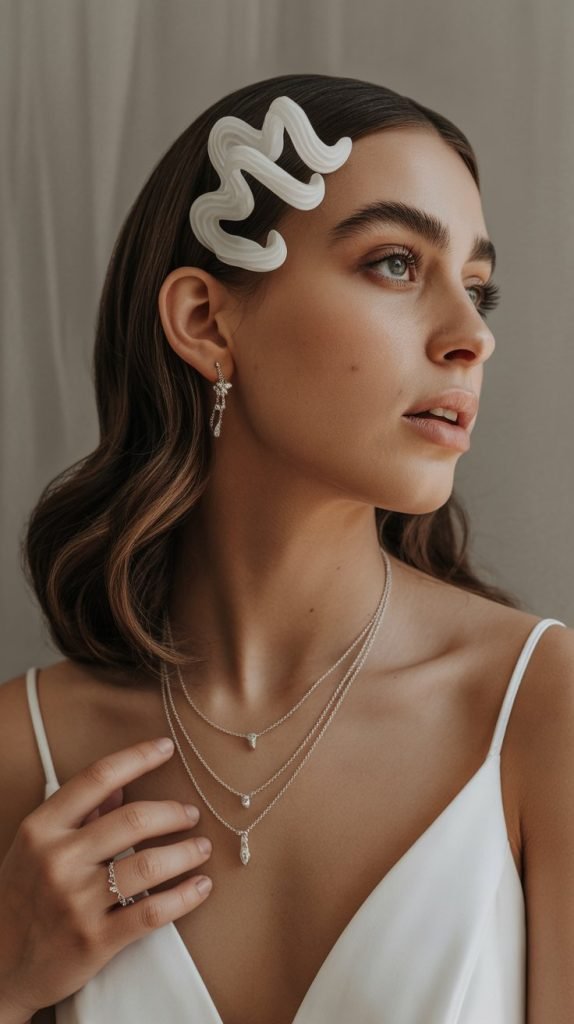 Sculpted Wave Half-Up