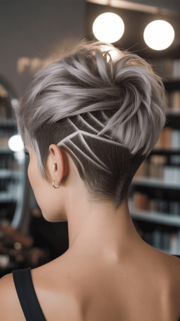 Textured Pixie with Nape Undercut Design
