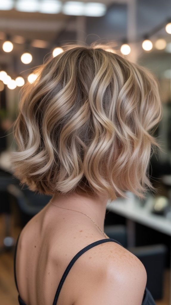 Stacked Wavy Bob