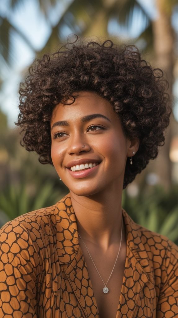 Curly Afro Pixie