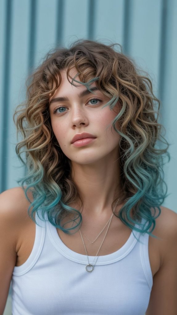 Aquamarine Dip-Dye Effect