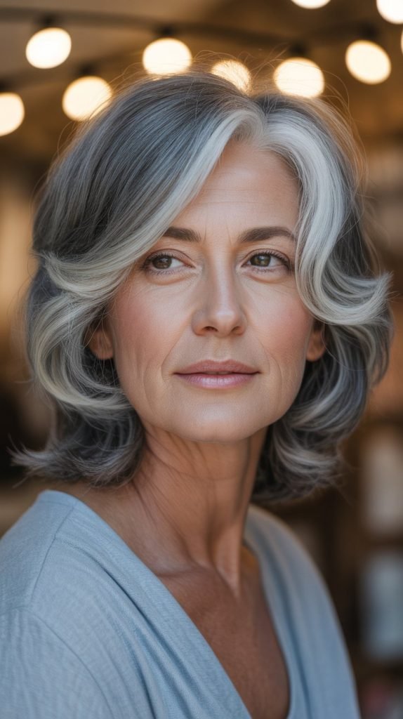 Face-Framing Grey Layers