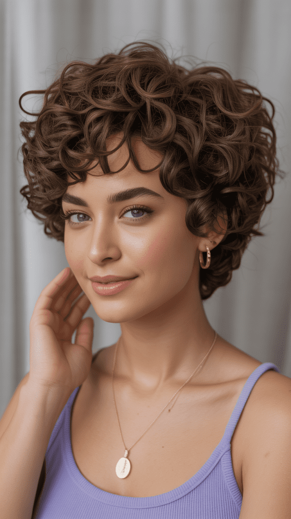 Textured Curly Pixie with Twist-Outs