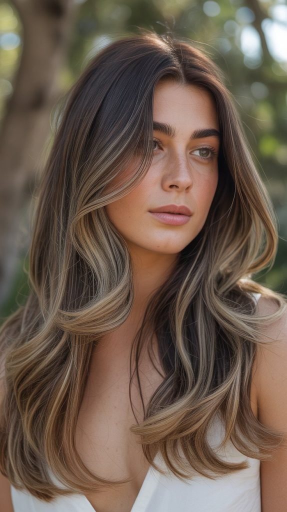 Long Layered Side Part