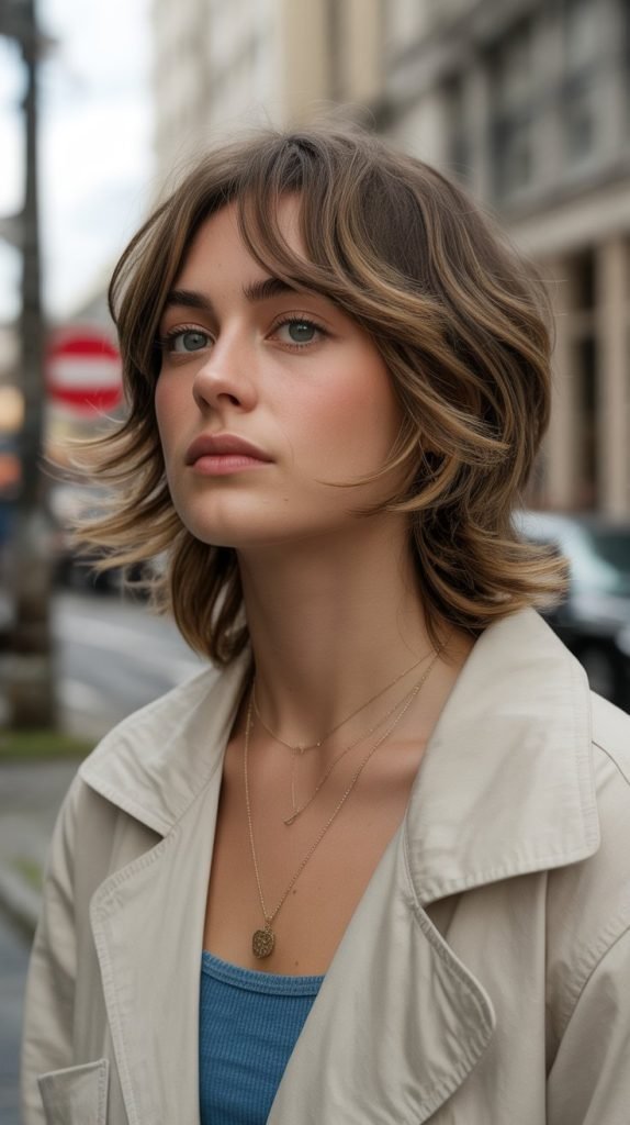 Layered Shag with Side Bangs