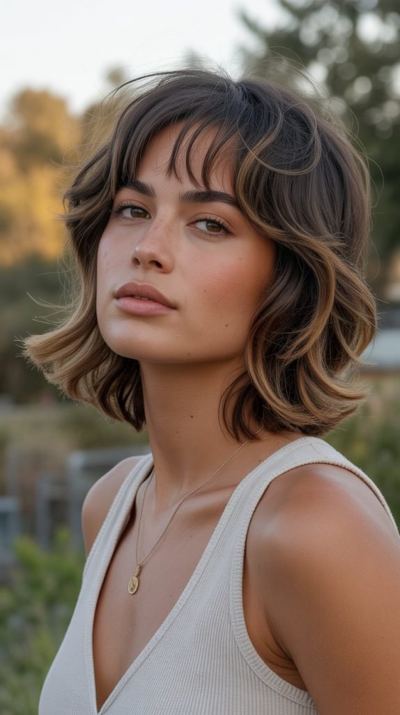 . Shag with Wispy Bangs