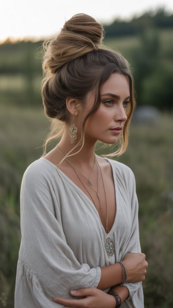 Bohemian Twisted Bun