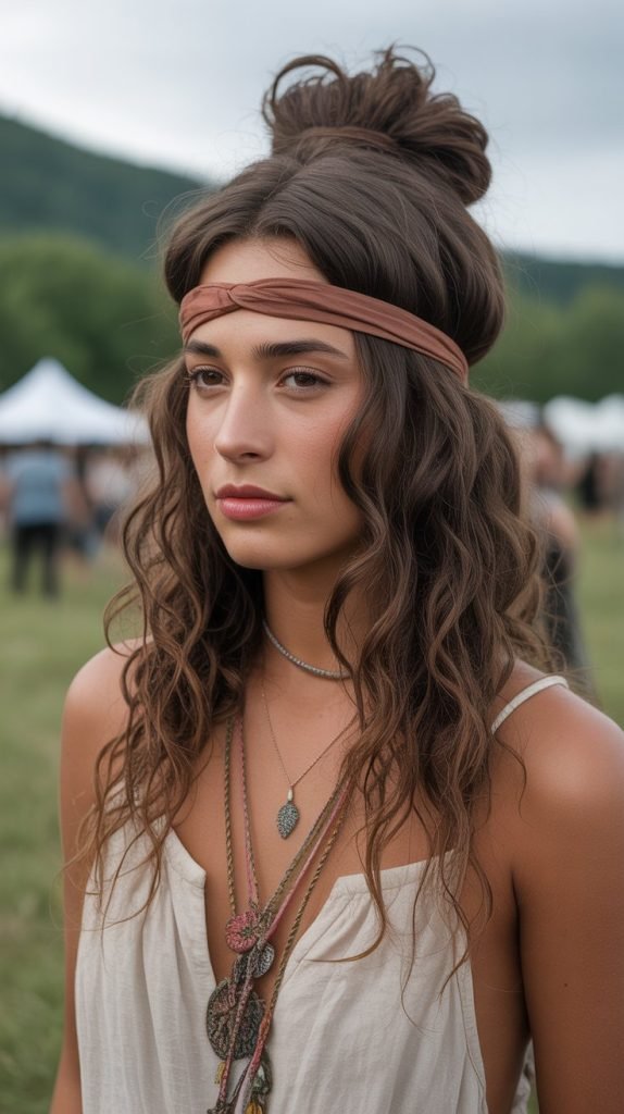  Twisted Headband Updo with Curl Flow