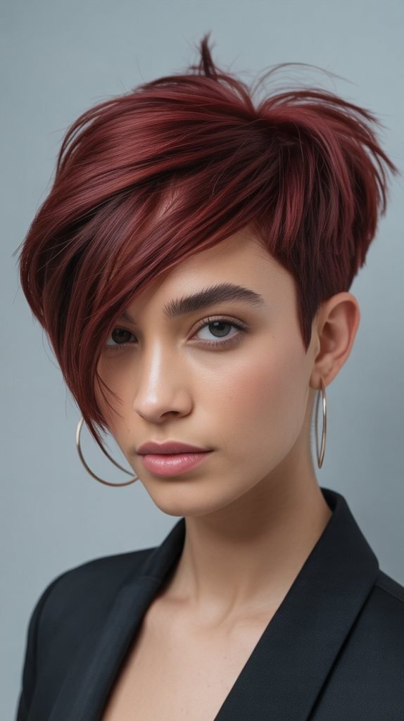 Asymmetrical Pixie Cut