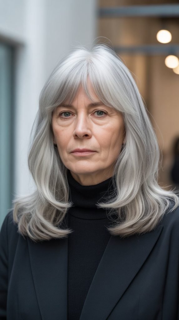  Long Blunt Cut with Subtle Layers