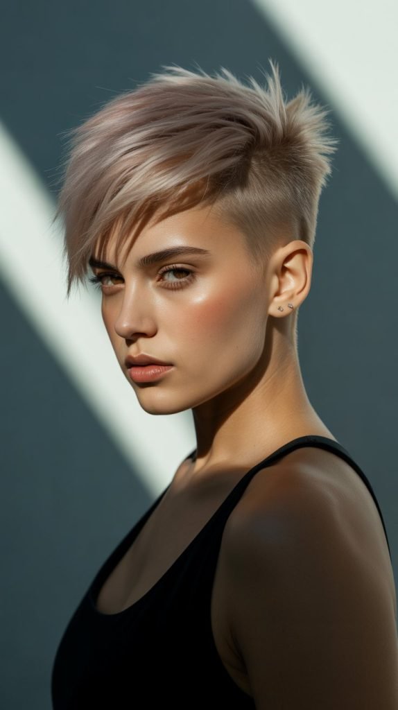 Asymmetrical Buzz Cut
