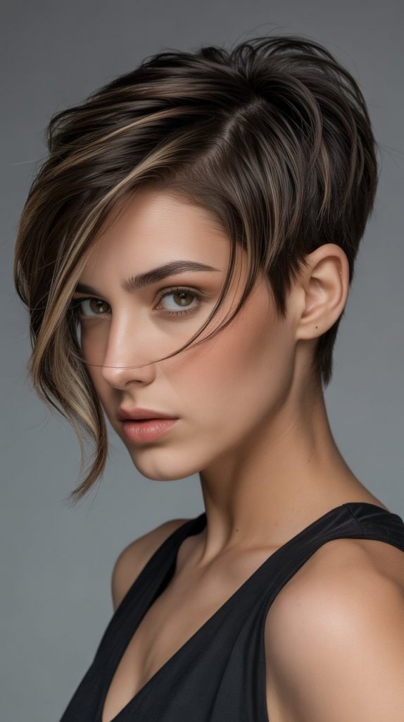 Asymmetrical Pixie with Deep Part