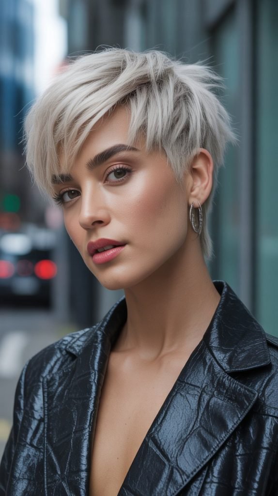  Edgy Short Cut with Texture