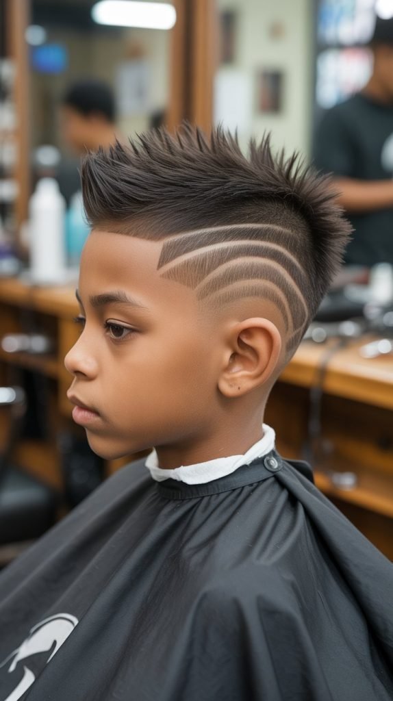 Burst Fade with Mohawk