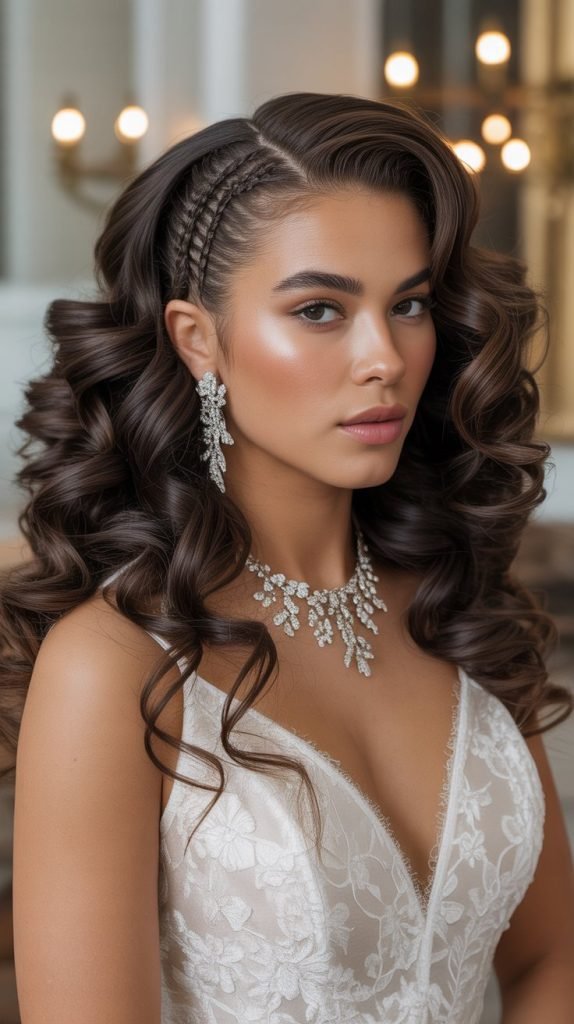 Braided Side Part with Volume