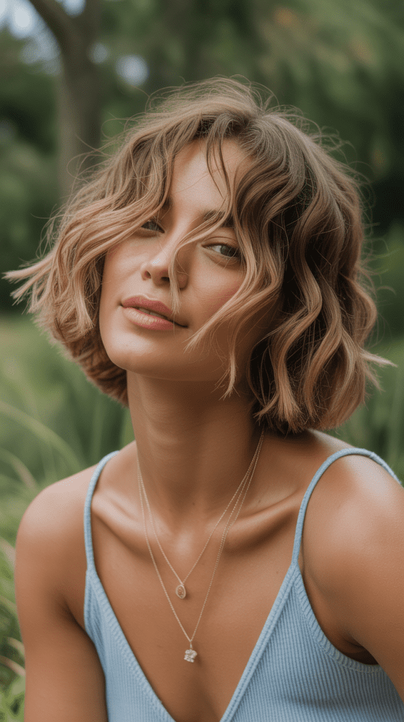 Tousled Wavy Bob