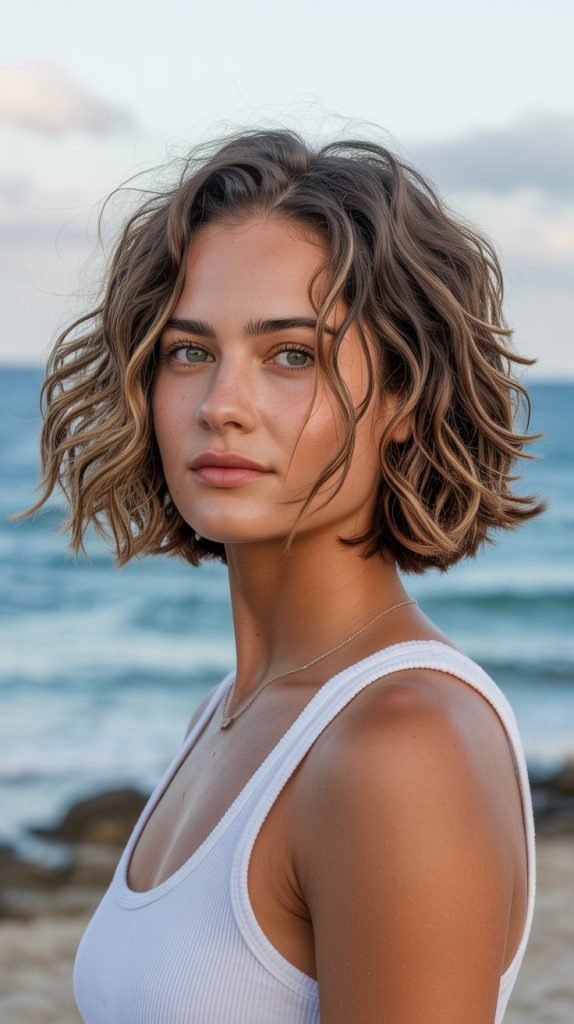 Messy French Bob for Beachy Waves