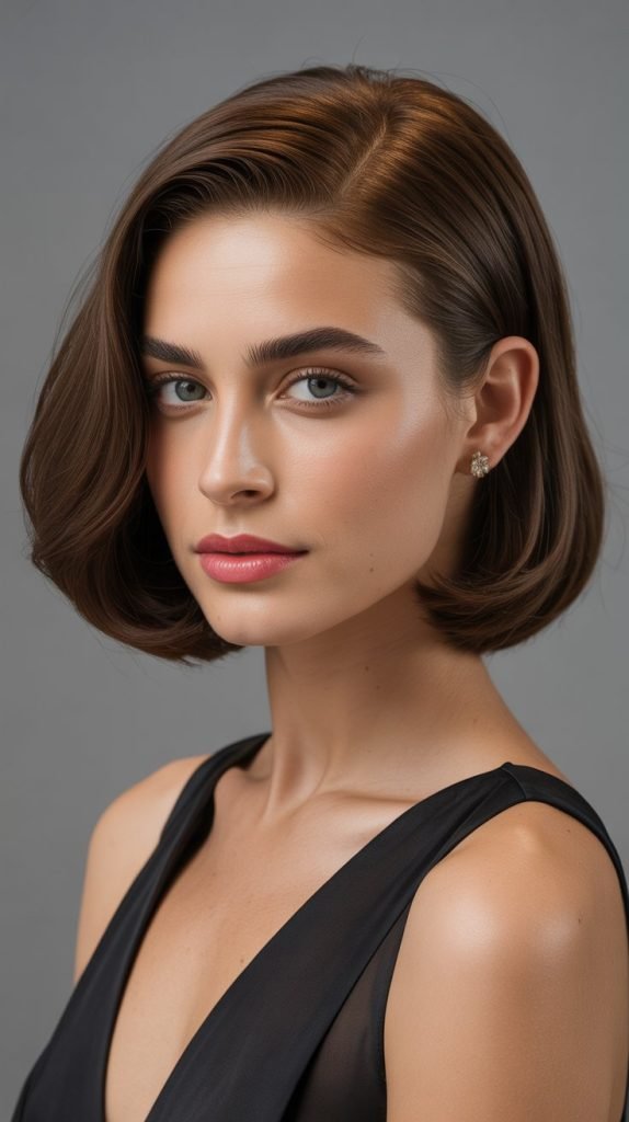 Chin-Length Bob with Side Part