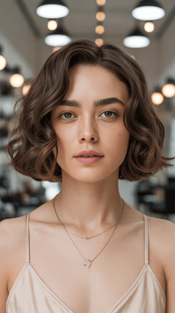 Classic French Bob with Loose Curls