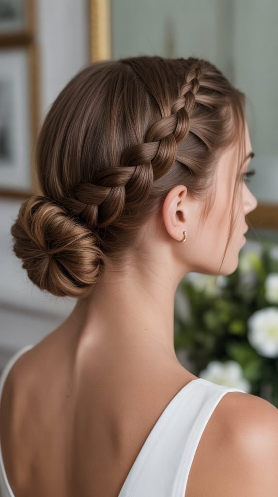 Classic French Braid Updo
