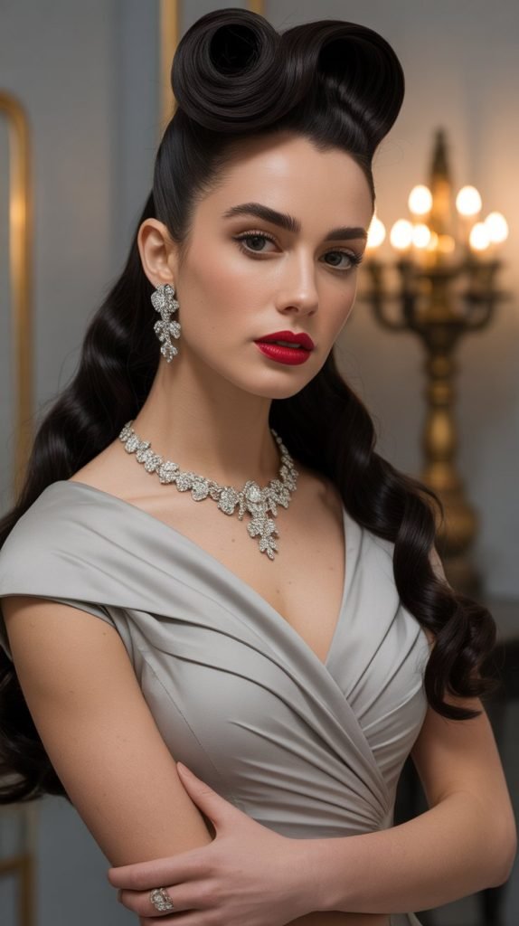 Jet Black French Twist